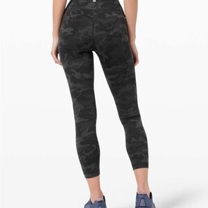 lululemon athletica Wunder Train Black Camo Leggings